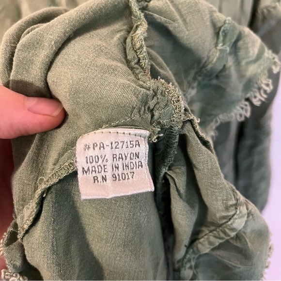 Solitaire Embroidered Tiered Rayon Blouse - Picture 6 of 7